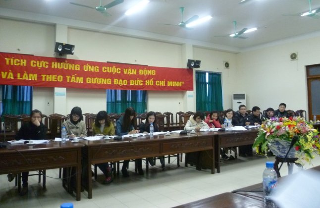 Tập huấn nhận thức HTQLCL TCVN ISO 9001:2008 tại Chi cục BVMT Nam Định