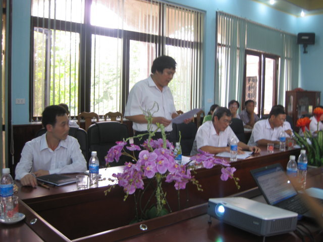 Họp thống nhất kế hoạch triển khai tư vấn xây dựng và áp dụng tại UBND huyện Sơn Động, Bắc Giang