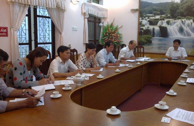 Họp triển khai khảo sát tại Nhà máy Z153 - Công ty Chiến Thắng- Bộ Quốc phòng